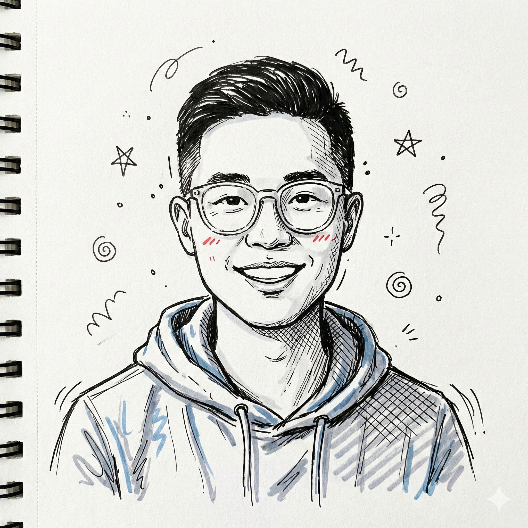 Doodle cut-out style result